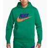Nike Sportswear bluza męska kangurka zielona z nadrukiem